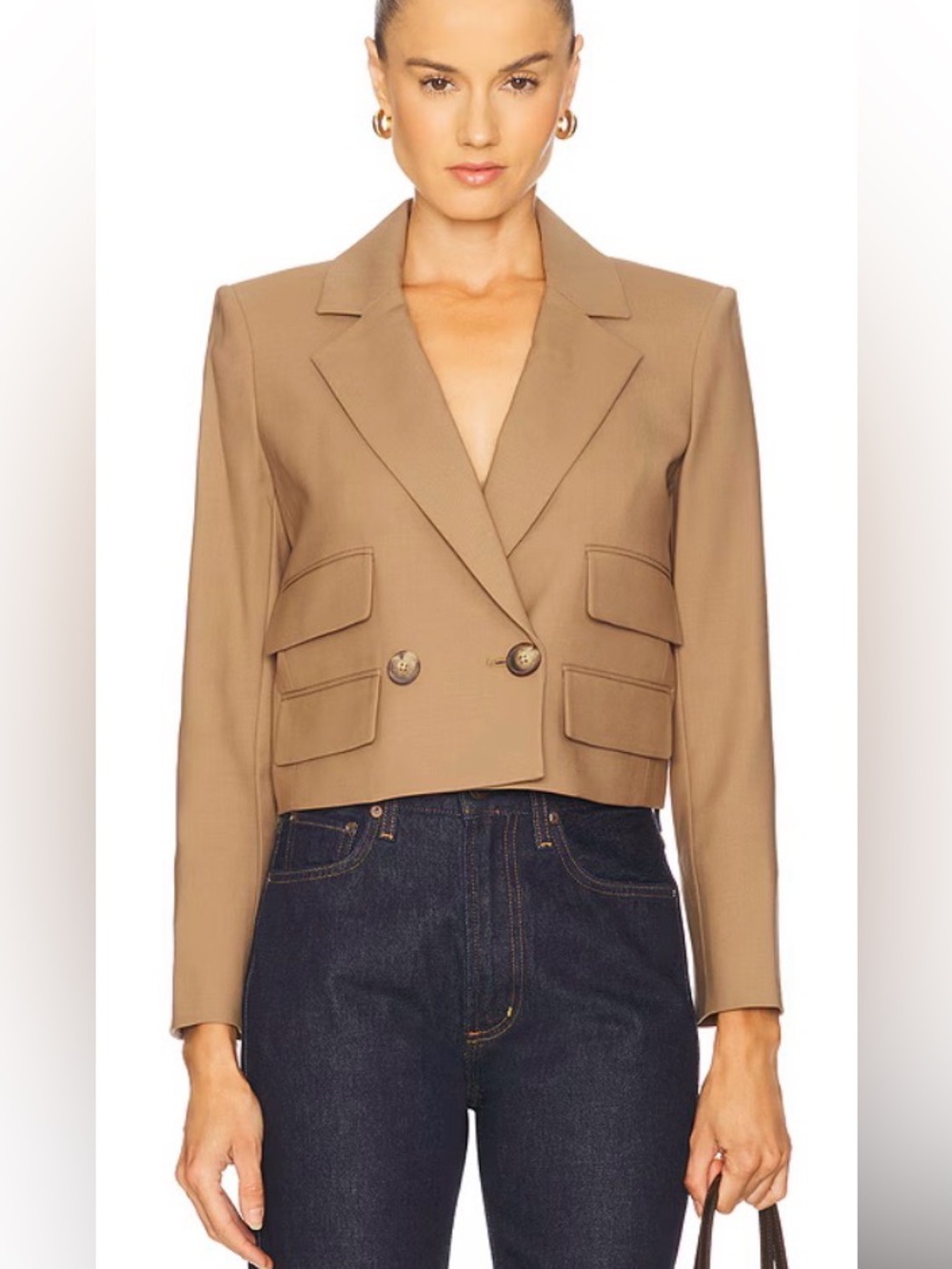 Veronica Beard NEW Wilke  Jacket Wool Blend Camel Tan Size 8 Retail $648